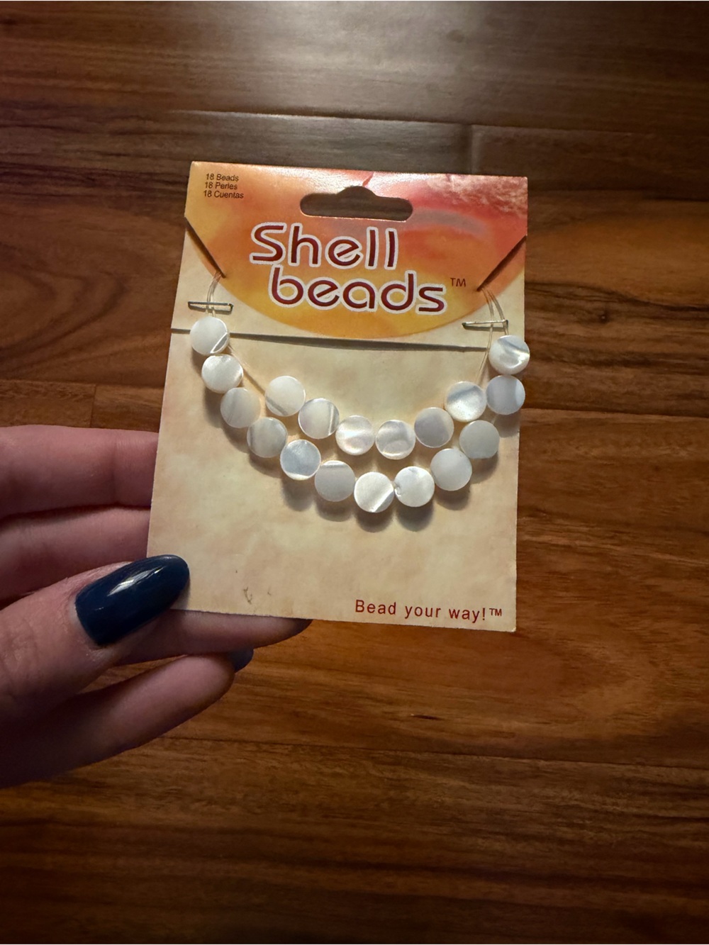 White Shell Beads Stretch Bracelet